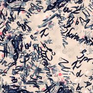seamless pattern of watercolor letters