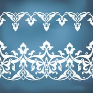 Seamless floral tiling borders N4