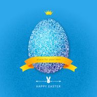 Easter egg with floral elements N19