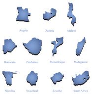 Vector regions of South Africa