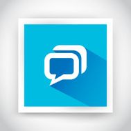Icon of message for web and mobile applications