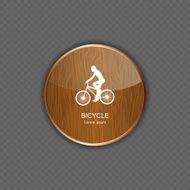 Bicycle wood application icons N2