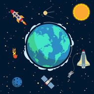 Earth in space N2