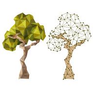 tree in low poly style