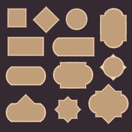 Blank frame and labels