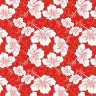 Seamless hawaiian floral pattern N3