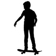 skateboarders silhouette N17