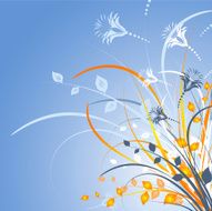 Floral abstract N43