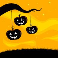 Halloween Jack O&#039;Lantern Tree background