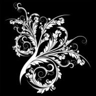 Abstract isolated flourish N3