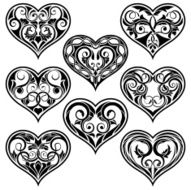 Valentine ornamental heart N2