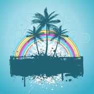 Palm tree grunge