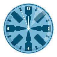Medical themed clock