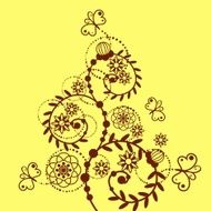 Floral Pattern N968