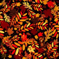 Autumn leaves seamless background for your design