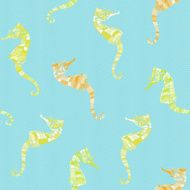 Seamless background with sea-horses N2