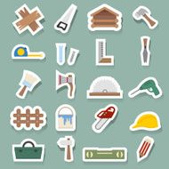 Carpentry Icons sticker