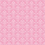Vector seamless baroque damask luxury pink background N2