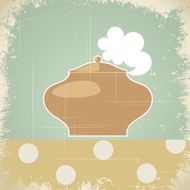 Vintage background with the image of pot eps10 N2