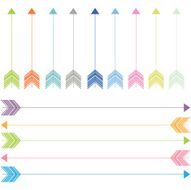 Set of Arrows and Border - Illustration