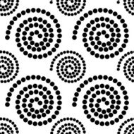 Abstract geometric seamless pattern in black and white