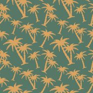 Seamless pattern with coconut palm trees N30