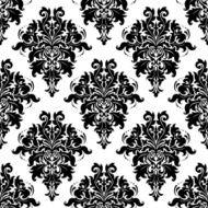 Intricate foliate arabesque seamless pattern