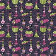 Hookah seamless pattern N10