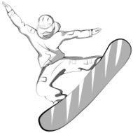 grayscale snowboard rider gay