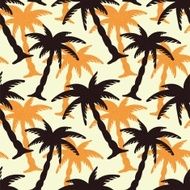 Seamless pattern with coconut palm trees N31