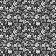 Vector seamless vintage floral pattern N22