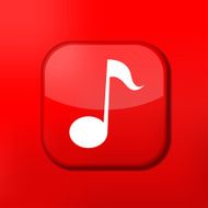 Vector red note icon Eps10 Easy to edit N2