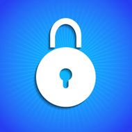 Vector icon on blue background Eps10 N27