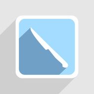Vector blue icon on gray background Eps10 N47
