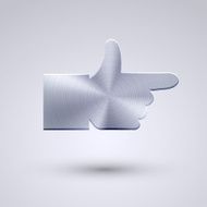 Vector full metal icon on blue background Eps10 N27
