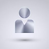 Vector full metal icon on blue background Eps10 N28