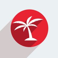 Vector red circle icon on gray background Eps10 N52