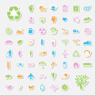 Ecology and recycle icons N2