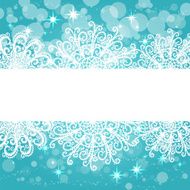 Holiday Merry Christmas background with snowflakes and stars