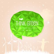 Think green banner