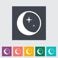 Moon flat icon