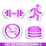 Set of Fitness Icons 2