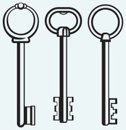 Silhouette of keys