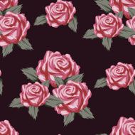 Seamless pattern with roses N134