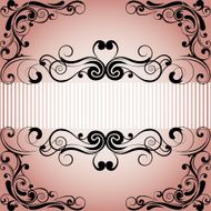 Retro love pink background