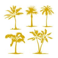 Palm Tree Silhouettes N12