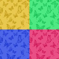 Background with butterflies N24