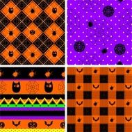 Halloween theme backgrounds set