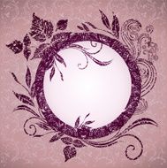 Vector grunge vintage frame with Autumn Leafs Thanksgiving