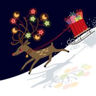 Rudolph Reindeer with Christmas Light